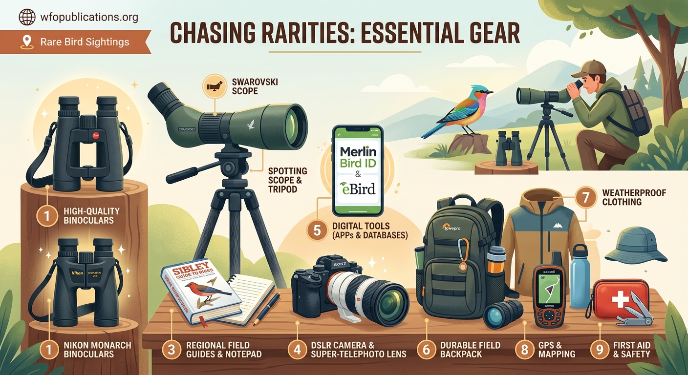 Chasing Rarities: Essential Gear Every Serious Birder Needs - Illustration 1