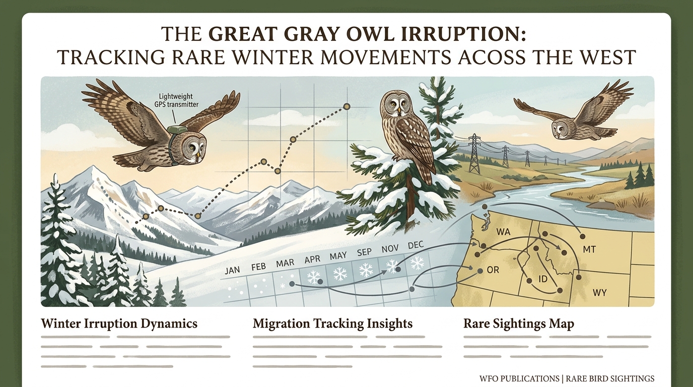 The Great Gray Owl Irruption: Tracking Rare Winter Movements Across the West - Illustration 1