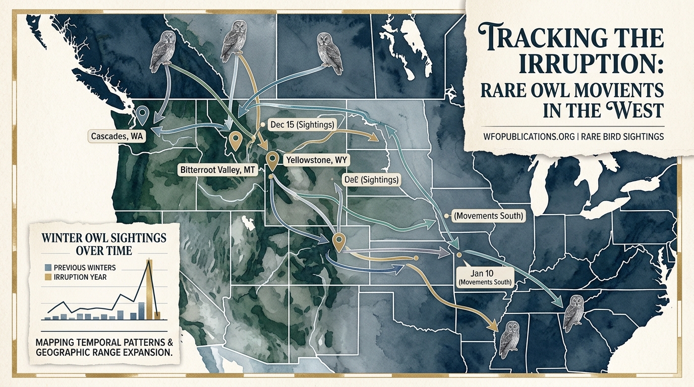 The Great Gray Owl Irruption: Tracking Rare Winter Movements Across the West - Illustration 2