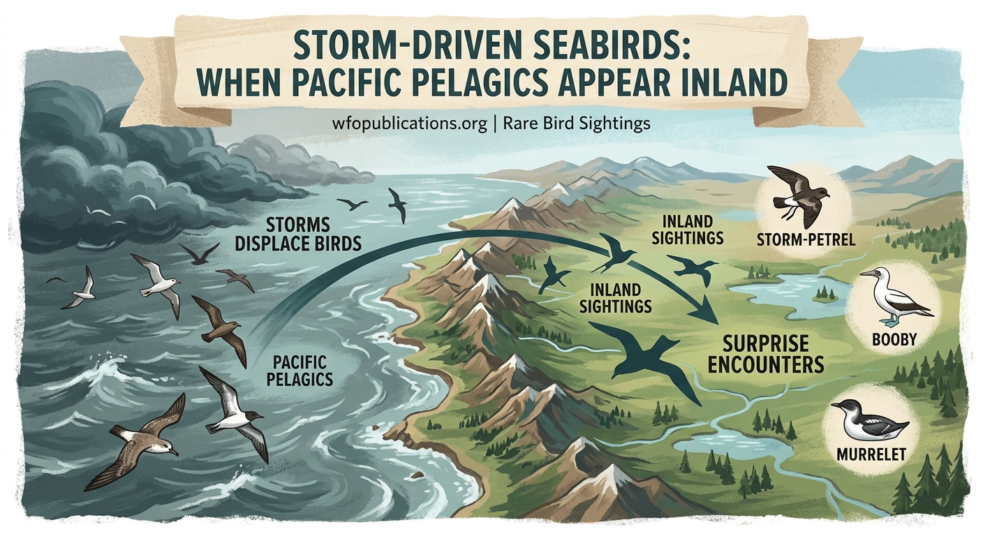 Storm-Driven Seabirds: When Pacific Pelagics Appear Inland - Illustration 1