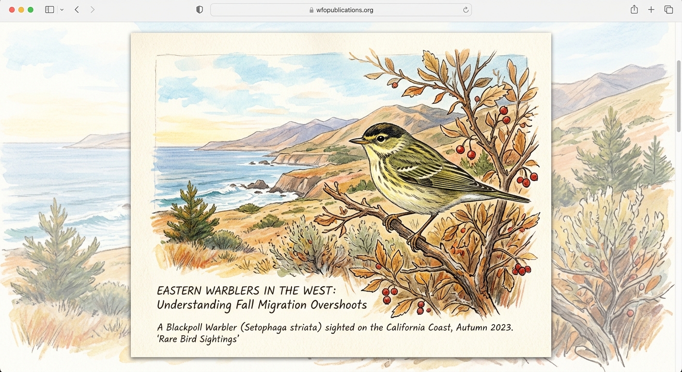 Eastern Warblers in the West: Understanding Fall Migration Overshoots - Illustration 1