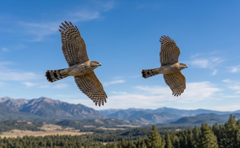 How to Distinguish Between Cooper’s Hawks and Sharp-shinned Hawks in Flight