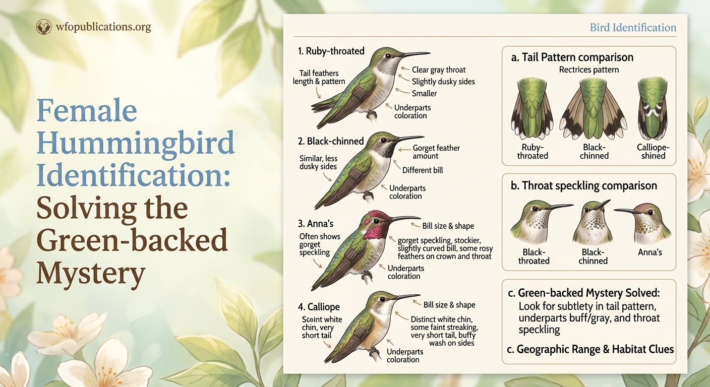 Female Hummingbird Identification: Solving the Green-backed Mystery - Illustration 1