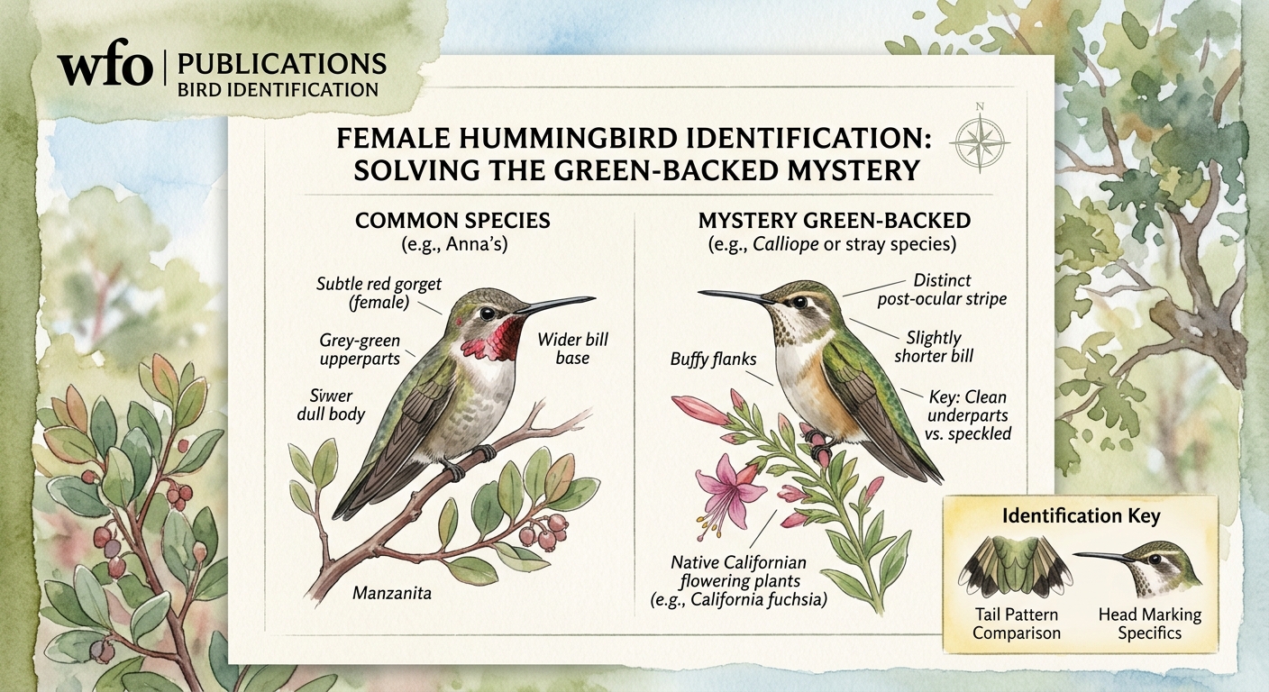 Female Hummingbird Identification: Solving the Green-backed Mystery - Illustration 2