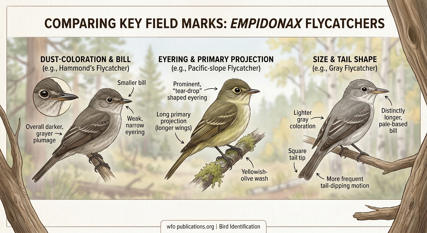 Flycatcher Confusion: The Ultimate Guide to Empidonax Identification in the West - Illustration 2