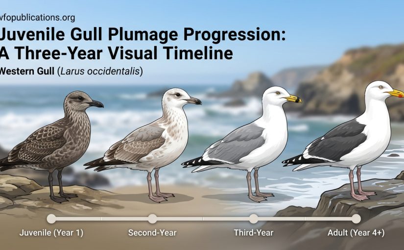 Juvenile Gull Plumage Progression: A Three-Year Visual Timeline