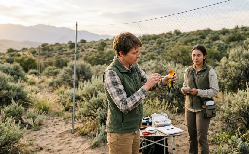 Mist Netting Ethics and Techniques for Studying Western Songbird Migration