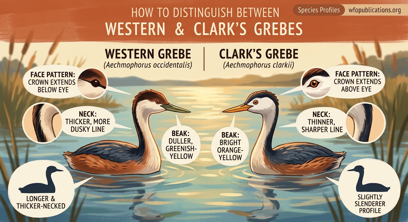 How to Distinguish Between Western and Clark's Grebes — image 2