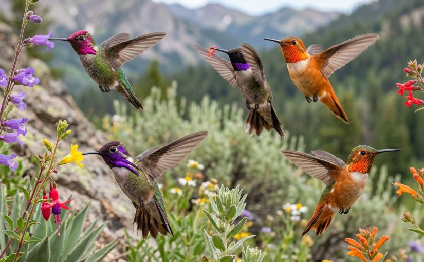 Identifying All Five Western Hummingbird Species in Flight
