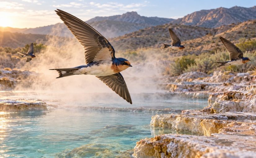 Why Are Cave Swallows Showing Up at California Hot Springs in 2026?